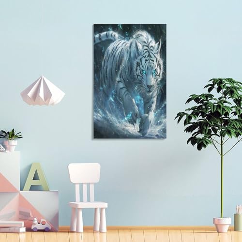 Affiche decoration tigre murale en impression sur toile haute definition - 4