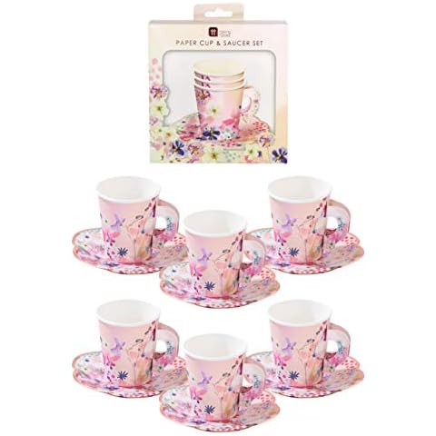 Talking Tables Blossom Tea Party Paper Cups and Saucers Cover