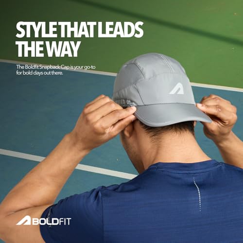 Image of Boldfit Mens Cap for Summer Lightweight & Breathable Sports Cap for Women with Adjustable Strap Moisture-Wicking Gym Cap for Running, Cricket, Outdoor & Fitness Use All-Weather Sun Protection Hat
