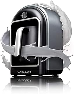 Karaca Hatır Mod Silver Coffee Machine for 5 People, Turkish Mocha with Milk, Hot Chocolate with Milk, Instant Coffee with Milk, Warm Milk,Fully Automatic Coffee Machine