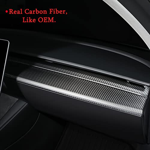 Showev Tesla Model Y Real Carbon Fiber Dash Dashboard Cover Cap For Tesla Model Y Dashboard Interior Accessories #TOP2