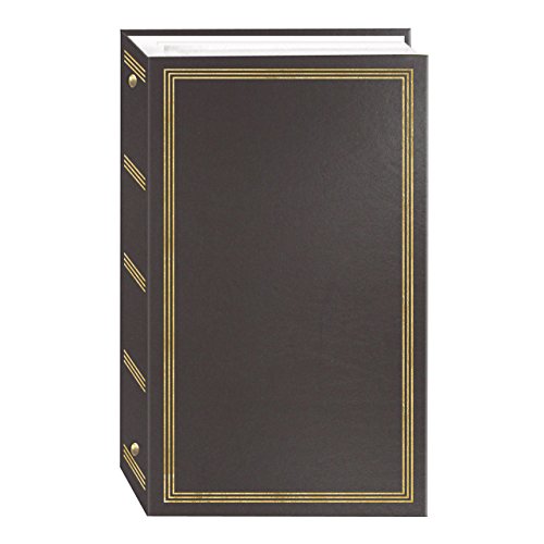 3-Ring Photo Album 300 Pockets Hold 4x6 Photos, Brown