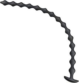 22.8 inch Anal Beads Butt Plug with 15 Anal Balls Silicone Anal Chain Sex Toys Super Long Flexible Anal Plug for Men Women Couples Vaginal Anus Dilator Prostate Massage Adult Erotic Dildo