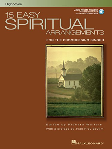 15 Easy Spiritual Arrangements - High Voice (Book/Online Audio)
