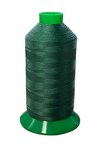 Serabond Bonded Polyester Thread 92 UV Resistant Heavy Duty Sewing Thread 8 oz Spool - Can Be Used On Home Sewing Machines (Forest Green)
