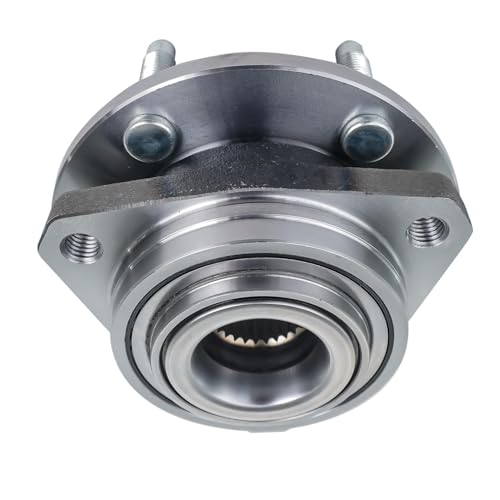 Image of Detroit Axle - Front 2pc Wheel Bearing Hubs for 04-07 Chevrolet Malibu Pontiac G6 2004 2005 2006 2007, 2 Wheel Bearing and Hubs Assembly Set Replacement