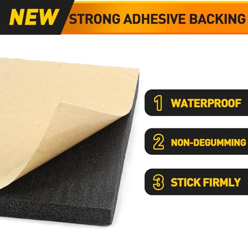 Modigt 747649868782 Foam Padding Sheet Self Adhesive 3/4 Inch Thick Neoprene Insulation Foam Anti Vibration Foam Rubber Pads thumb #1
