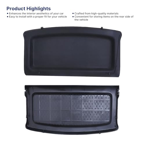 Image of Car Parcel Tray Diggi Luggage Tray in Perfect Fitting Compatible (Creta Parcel Tray)| Does not fit with The Wiper Model on The Back Glass
