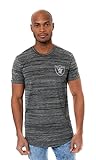 Ultra Game NFL Las Vegas Raiders Mens Active Basic Space Dye Tee Shirt, Space Dye, X-Large