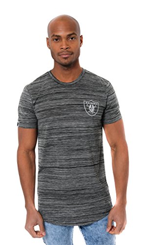 Ultra Game NFL Las Vegas Raiders Mens Active Basic Space Dye Tee Shirt, Space Dye, X-Large