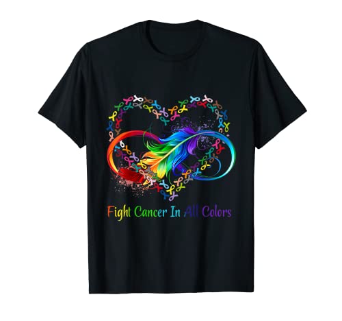 Lucha contra el cáncer en todo color Lucha contra el cáncer Cintas inspiradoras Camiseta