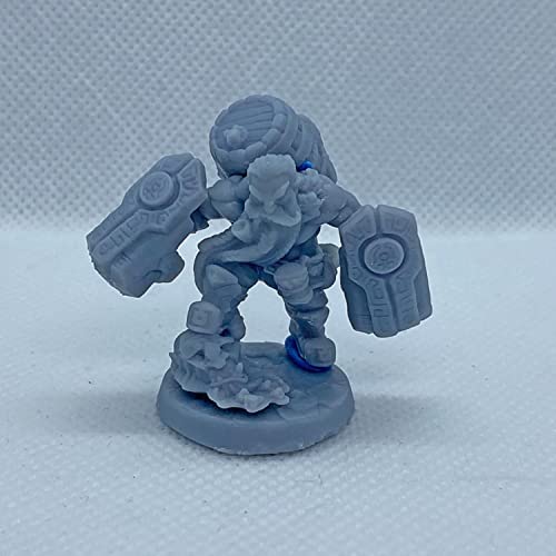 Figura Guerrero Enano De Resina Sin Pintar 56 mm miniatura 3