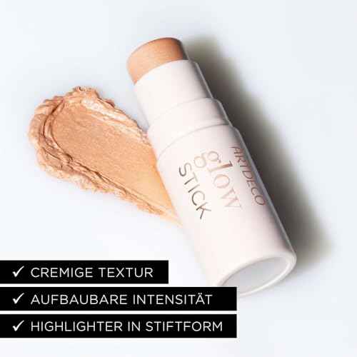 ARTDECO Glow Stick – Creme-Highlighter in Stiftform für strahlende Haut – Praktisches Handtaschenformat – 1 x 5 g