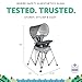 Baby Delight Go with Me Uplift Deluxe Portable High Chair | Travel High Chair | Sun Canopy | Indoor and Outdoor | Elephant Grey