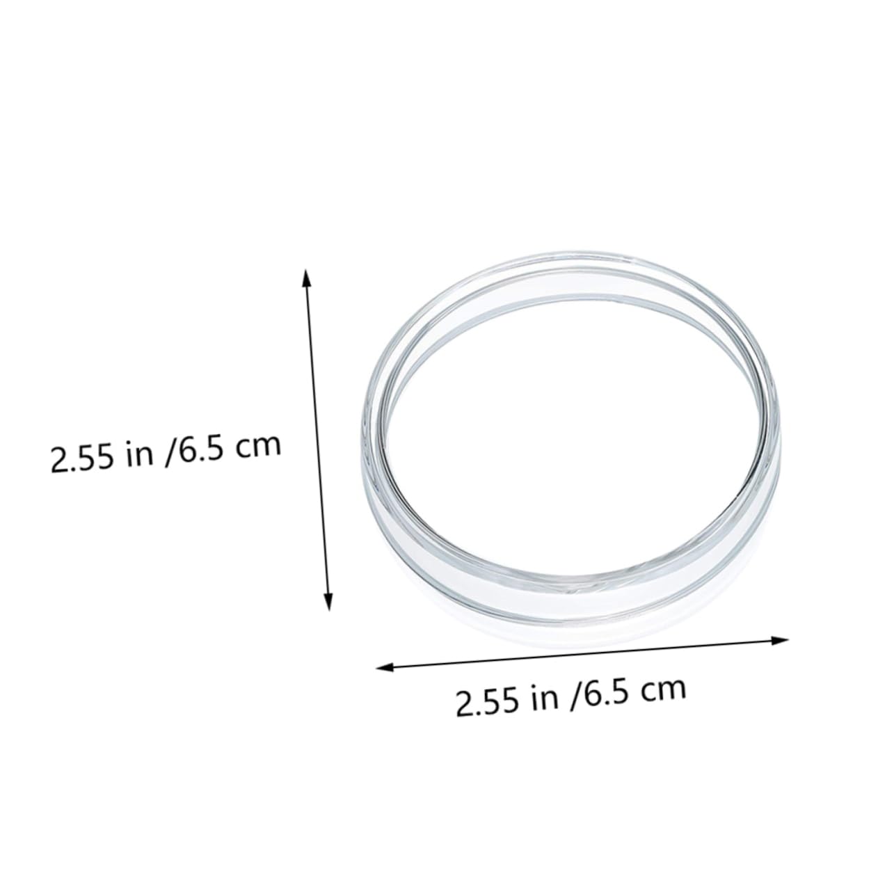 MUSISALY 4pcs Petri Dish Laboratory Petri Plates Science Experiment Laboratory Equipment Glass Petri Plates Transparent