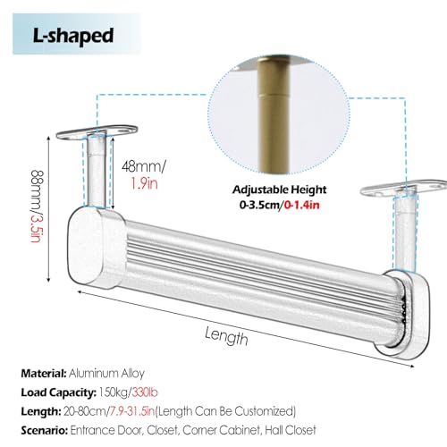 Tringle à vêtements réglable pour optimiser un placard de chambre - 4