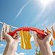 QZKJQDD 4 Stück Sockenhalter Wäscheständer, Plastik Sockenhalter, Wäscheständer, Sockenhalter, Sockenklammern für Waschmaschine und Trockner, Sockentrockner zum Aufhängen von Socken (Rot)