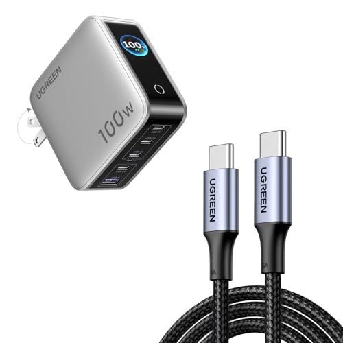 UGREEN Nexode 100W Cargador Bundle con 100W Cable USB Tipo C 2Pack