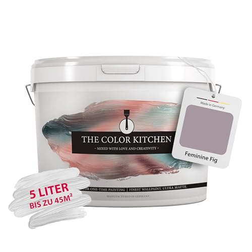 Livingwalls THE COLOR KITCHEN kräftige Wandfarbe - Malerfarbe für farbenfrohe Räume - matte Innenfarbe in Violett - 5l Deckfarbe in TCK2005