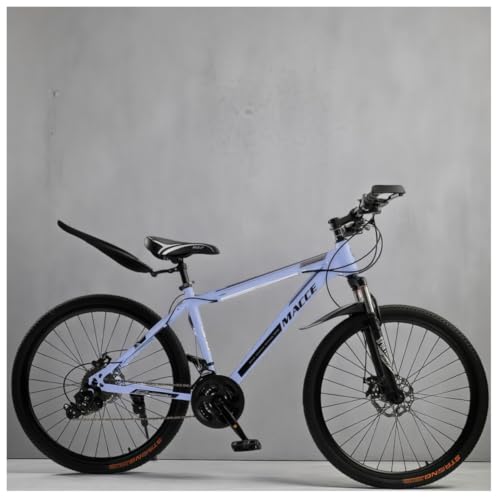 Artudatech マウンテンバイク 自転車 27段変速 26イン クロスバイク 110変速チェーン デュアルディスクブレーキ 高炭素鋼フレーム マウンテンバイク クロスバイク 9段タワーホイール パープル