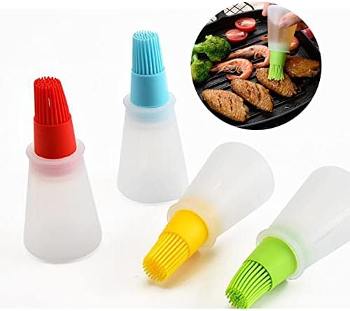 Miniatura 4 de wjq&linyuzi Nueva botella de aceite portátil barbacoa cepillo silicona cocina barbacoa herramienta 4.7x2.0 in 004 004