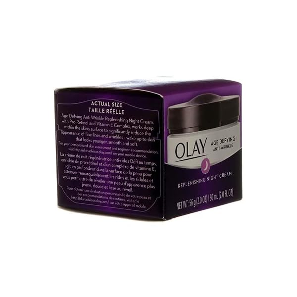 Olay-Age-Defying-Night-Cream-Anti-Wrinkle-Replenish-2-Ounce-Jar-60ml-3-Pack Olay Anti Wrnkle Nght Crm Size 2z Olay Age Defying Anti Wrinkle Night Cream 2z