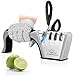 MYVIT 4 en 1 Afilador de cuchillos Afilador Cuchillos Profesional para afilar cuchillos de cocina manual afilador de cuchillos manual con diseño antideslizante y ergonómico para uso doméstico y chef