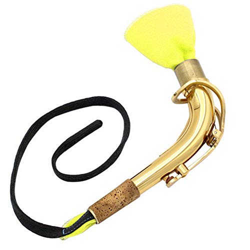 MAGT Saxophon Reinigungsset, 5 Stück Saxophon Reinigungstuch Pflege Kit Saxophon Putztuch Mundstückbürste Kit für Saxophon und Zubehörteil