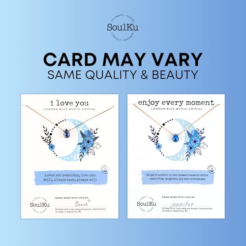 SoulKu Mystic Necklace for Women, Motivational Jewelry, Handmade Necklace With Crystals, Inspirational Stocking Stuffer Gift For Her, 18" Nylon Cord with 18K Gold Plated Stainless Steel Clasp3