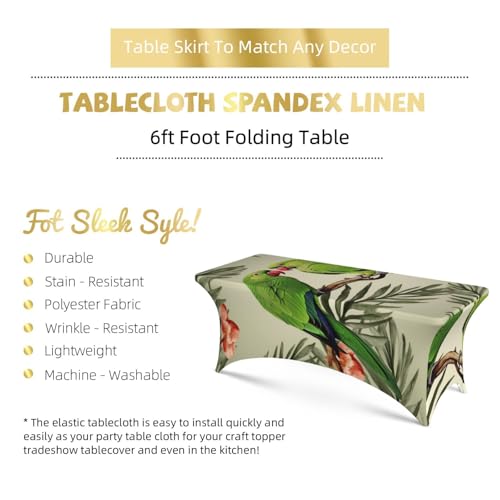 Nappe de table extensible 1,8 m infroissable pour masquer et protéger une table rectangulaire - 6