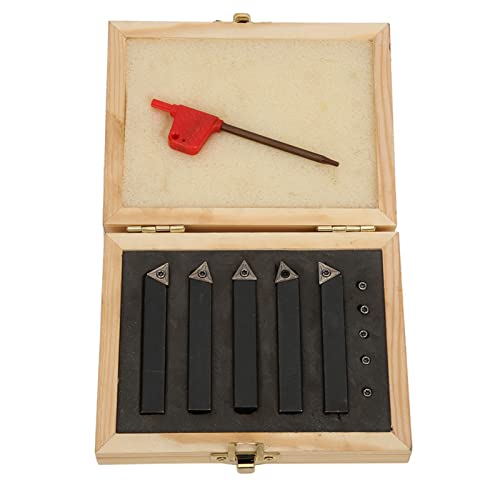 Set de herramienta de torneado indexable 3/8 pulg 5 piezas miniatura 3
