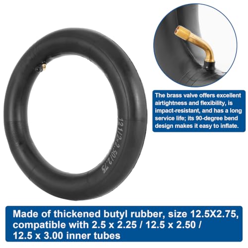 Image of 12 1 /2 x 2 3 /4 (12.5 x 2.75) Mini Dirt Bike Inner Tube 90with Repair Kit