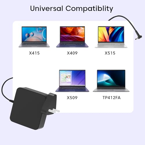Image of Asus AD45-00B 45W Laptop Adapter /Charger Without Power Cord for Select Models of ASUS (20 V, 2.5 A, 4 mm x 1.2mm Diameter - Black