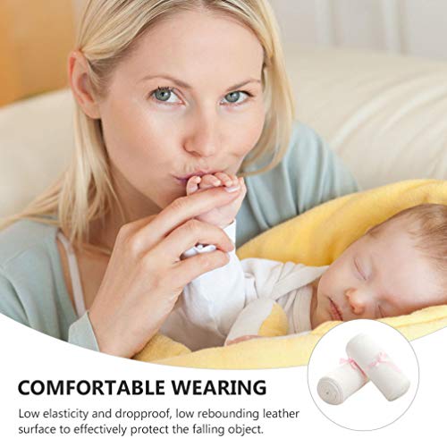 Healifty cinta abdominal de algodón 100% posparto, venda de gasa de doble capa, 2 rollos, soporte para cintura de maternidad para recuperación después del embarazo y compresión abdominal miniatura 6