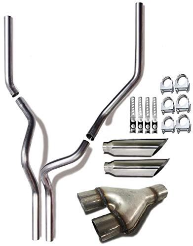 Dual 2.5" Ypipe Conversion Performance Kit Fits 200-2008 Ford F-150 Truck