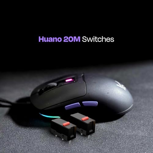 Image of Kreo Pegasus 49 GMS Ultra-Lightweight Wired Gaming Mouse, 12400 DPI, Customizable RGB, Black