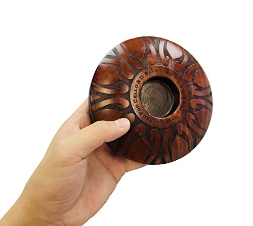 Mi&Vi Cello And Double Bass Round Endpin Stop - Perfect Anti-Slip Rest, Sound Stopper, Holder Pin, Real Wood #TOP4