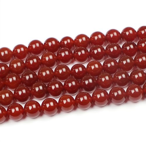 Perles en Pierre Naturel Agate Rouge jartc de Qualité Supérieure - 5