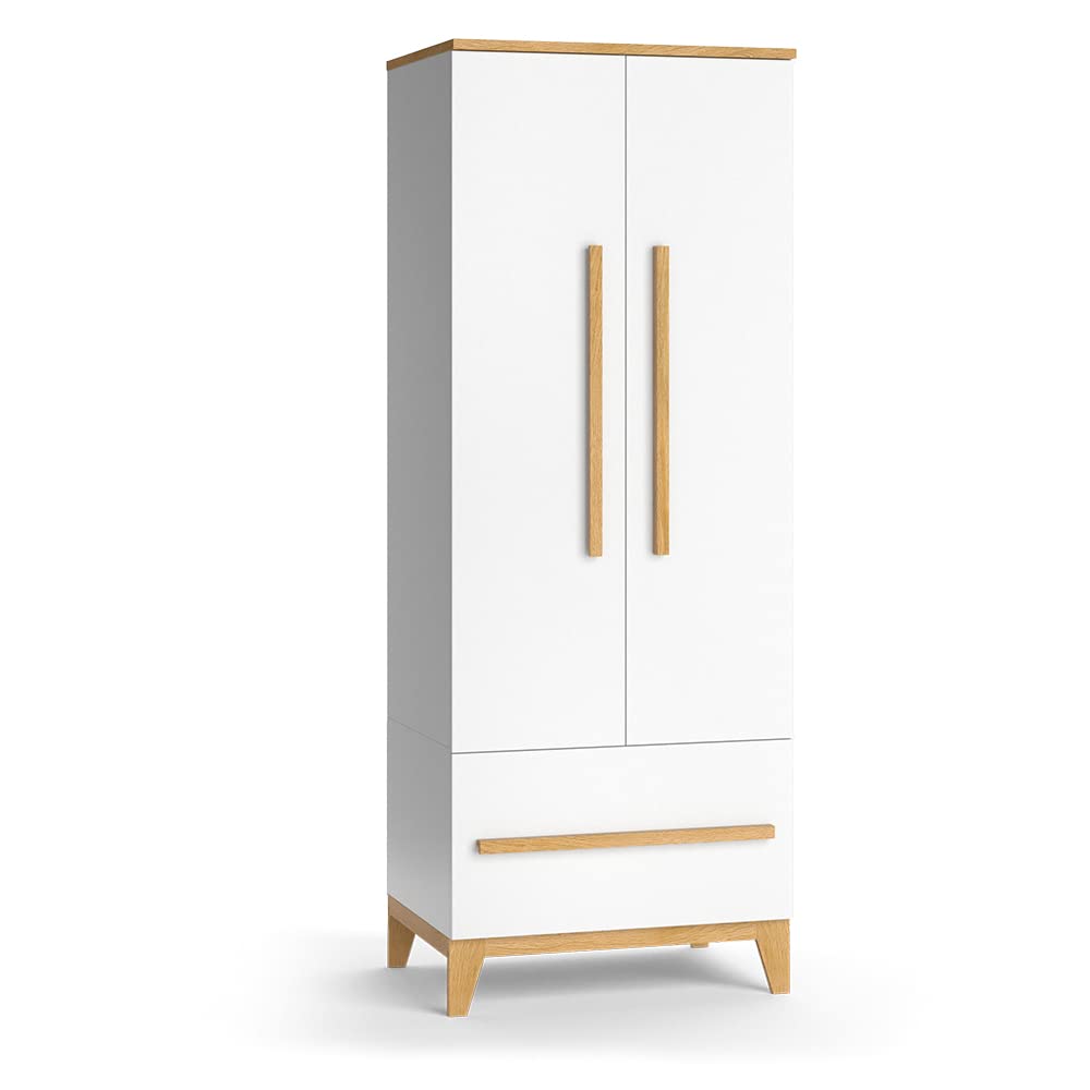 VitaliSpa Guardaroba bambini Malia Bianco 70x186.8 cm