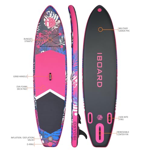 Premium 11' Inflatable Paddle Board | Wide, Stable, High Load SUP for Adults & Youth | Explore, Fish, Yoga