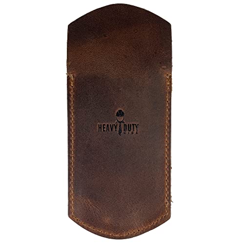 Heavy Duty Hide, Pocket Protector Handmade From Full Grain Leather - Pencil Pouch, Pen Holder For Shirt Pockets, Lab Coats, Backpacks, Office & Work Essentials :: Bourbon Brown #TOP1