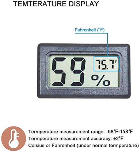 Veanic GCM-131 4-Pack Mini Digital Temperature Humidity Meters Gauge Indoor Thermometer Hygrometer Lcd Display Fahrenheit thumb #2