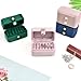 RENEESME Jewelry Box Jewelry Box Small Fashion Creative Jewelry Box Velvet Jewelry Storage Box Ring Earrings Box Jewelry Organizer Box(B)