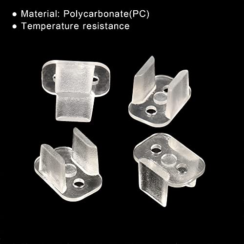 Image of MECCANIXITY LED Neon Mounting Clips Holder Mounting Bracket Support Fixing Clamps Fit 6mm Silicone LED Neon Strip Lighting, Pack of 40