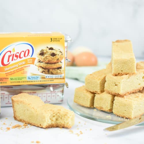 Vegetable Shortening Bundle Contains Of Three (3) 20 Oz Crisco All Vegetable Shortening Sticks Butter Flavor, A Vegetable Shortening For Baking Along With Our Trioni Measuring Spoon! #TOP6