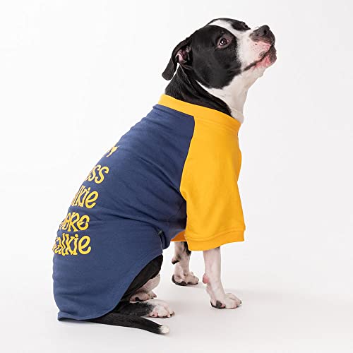 Image of Heads Up For Tails polyester HUFT Less Talkie More Walkie Pet Sweatshirt - Navy, dogs, 1 count