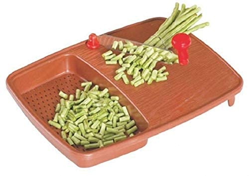 Image of Plastic and Metal Cut N Wash Chopping Board with Knife Cut-N-Wash