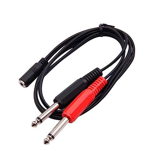 Cable Jack 3.5mm a Doble 6.5mm Aux Dual 6.35mm miniatura 7