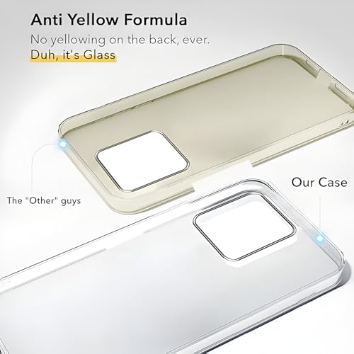 Image of Lifetime Anti-Yellow Clear Back Cover Case for Motorola Edge 40 (Sleek Crystal Hard Back | Shockproof Protection with Camera Protection)