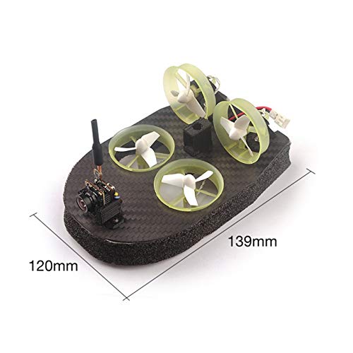 Ballylelly-Kleines Whoover TW65 Mini FPV Racing Hovercraft Boot Drift Auto-Modell mit integriertem Frsky-Empfänger OSD LED DIY Racer - 8
